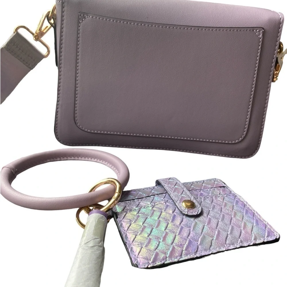LILAC CROSS BODY BAG VEGAN NWT